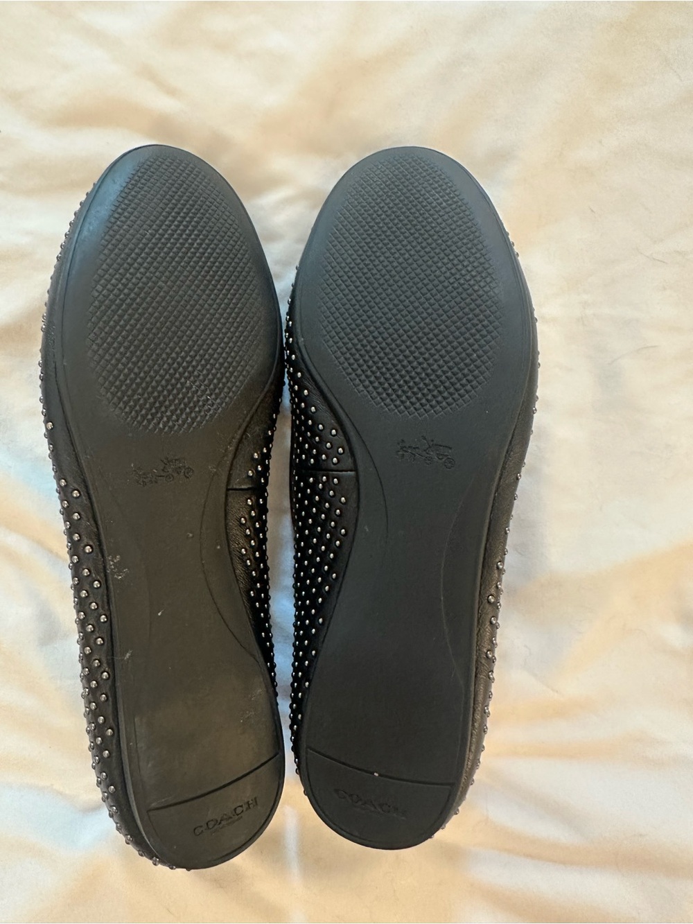 Black Studded Coach Flats - SEE DESCRIPTION - Picture 4 of 4